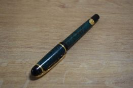 A Waterman Phileas rollerball pen in Green Laque