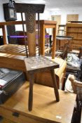 A traditional spinning chair of Celtic design