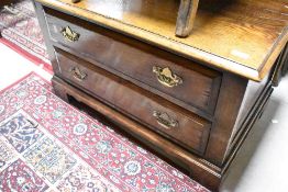A Titchmarsh and Goodwin or similar nice quality reproduction oak TV cabinet, width approx. 81cm