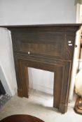 A cast iron fireplace, believed to be Coalbrookdale