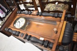 A 19th Century Vienna style wall clock, with loose parts included