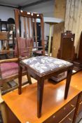 An early 20th Century mahogany railback dining chair
