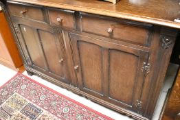 An early 20th Century oak dresser