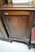 A late 19th or early 20th Century , mahogany side cabinet, height approx. 103cm