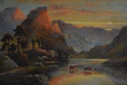 An eye-catching 19th century style oil on canvas, follower of Alfred de Breanski (1852 – 1928)