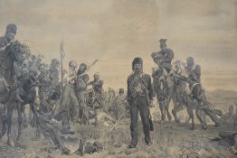After Elizabeth Thompson 'Lady Butler' (1846-1933, British), print, 'Balaclava, The Return 25th