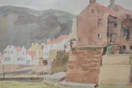 Fred Wood (British 20th Century) a pair of a watercolour paintings, depicting a rural scene and a