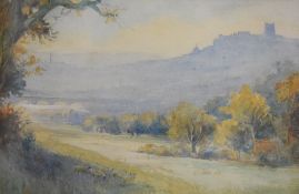 Local interest* G.S Harrison (British 19th/20th century) English school watercolour 'Misty