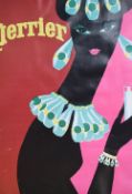 After Bernard Villemot (French 1911-1989) colour Perrier Femme Noire advertising poster, marked
