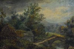 Local interest* B.R Wild (British 19th century) oil on canvas, Near Ambleside, signed lower left,