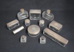 A Victorian coromandel gentleman's travelling vanity case, the interior with hinge pull-out