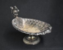 A Württembergische Metallwarenfabrik (WMF) silver plated pedestal bowl, the scallop shell bowl