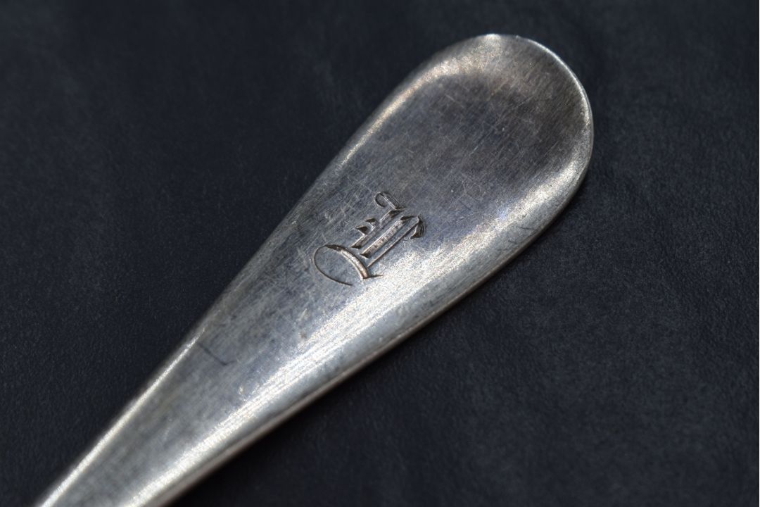 A group of five Victorian silver Hanoverian pattern forks, having an initial engraved to the - Image 3 of 4