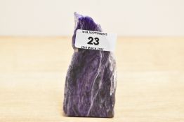 A natural Blue john crystal specimen, h10cm