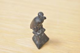 A Roman bronze eagle figure, h5.4cm