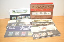 A range of early to mid-century presentation packs and stock books, to include Arthurian Legend,