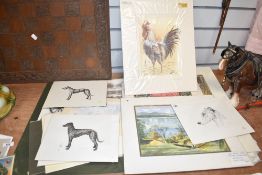 After Joyce Eldred (british.) A watercolour of The Lake District Towards Coniston Fells, signed