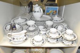 A Royal Doulton 'Burgundy' part dinner/tea service comprising sixty eight pieces approximately