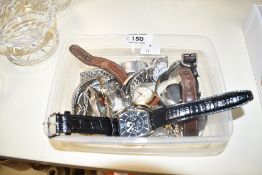 An assortment of wristwatches, including Rotary, Caravelle, Accurist and Sekonda, etc