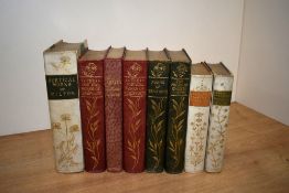 Poetry. A small selection of leather bound editions. Includes: Wordsworth; Keats; Milton; etc. (8)