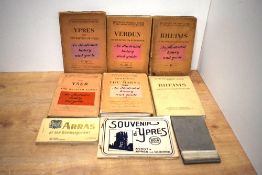 First World War. A small selection of the Illustrated Michelin Guides to the Battle-fields (1914-