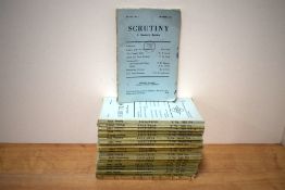 Periodical. Scrutiny: A Quarterly Review. Cambridge: 1947-1953. Almost complete run. (21)
