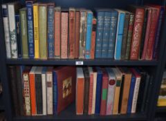 Folio Society. Two shelves. Fiction and Non-Fiction selection. All in slipcases. Condition mixed. (