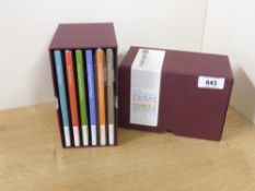 GB 2004 EDWARD VII & GEORGE I SILVER STAMP INGOT SET IN BOXED Box 6 folders each with a silver ingot