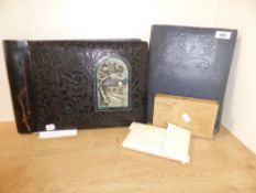 POSTCARDS, ALONG WITH PHOTOS OF MIDDLE EAST IN FURTHER ALBUM 2 albums, plus small box and packet