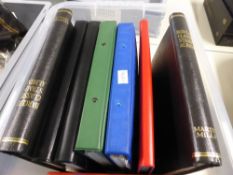 WORLDWIDE, INCLUDING GB USA, AUSTRALIA & CI COLLECTIONS (8) ALL ERAS Tub with 8 collections along