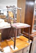 A Victorian bedroom chair