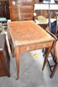 An Edwardian pembroke style occasional table, approx. 70 x 50cm