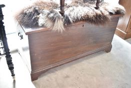 A 19th Century stained frame blanket box, dimensions approx. 111 x 55 x 55cm