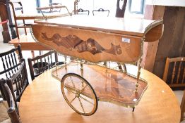 A vintage Italian style drinks trolley/cart