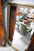 A modern gilt frame wall mirror, approx. 130 x 102cm