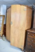 An early to mid 20th Century stripped wardrobe