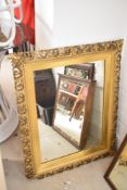 A 19th century gilt frame wall mirror (some damage to corner), approx. 77 x 64cm