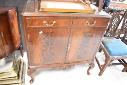An early 20th Century mahogany cocktail or side cabinet
