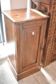 A Victorian mahogany pot cupboard