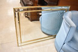 A modern wall mirror