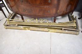 A selection of brass fire fenders