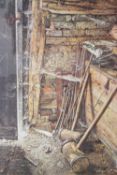After William Percy Mundy (British b.1936) limited edition colour print 'Cobwebs' corner of a