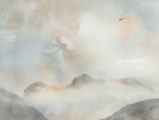 Scottish interest* Paul Phillips (British b.1949) watercolour, 'Islands in Loch Laxford' coastal