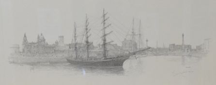 After William Geldart (British b.1936) two limited edition monochrome prints, Cutty Sark Albert