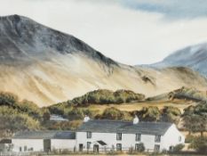 Local interest* E Bennett (British 20th/21st century) three watercolours 'Path to Farm,