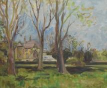Claude Perrard (French b.1897) oil on canvas, Avonmore, Killiney, County Dublin, May 1936, signed