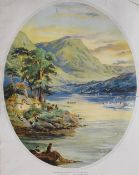 Artist unknown, colour print early to mid 20th century depicting Windermere, within wooden frame,