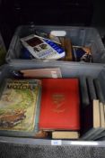 Two boxes containing various books, to include practical information for all, the wonder book of