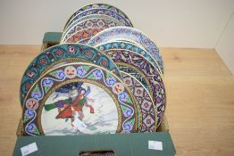 Sixteen display Villeroy & Boch plates in the series The Russian Fairy Tales including Maria