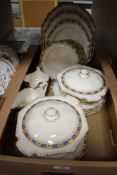 A Royal Winton Grimwades part dinner service including serving plates, dinner plates, tureens and
